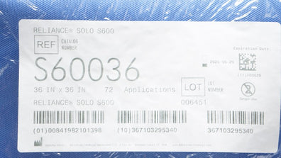 Ahlstrom S60036 Reliance Solo S600 36inch x 36inch - Case of 72